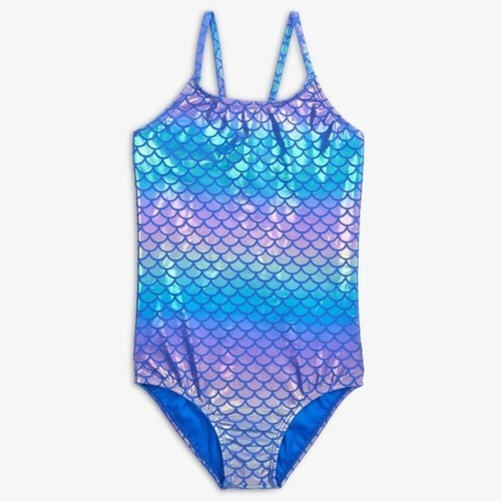 Appaman Taylor Swimsuit Girls Iridescent Mermaid Stretch One-Piece Beach RED1395